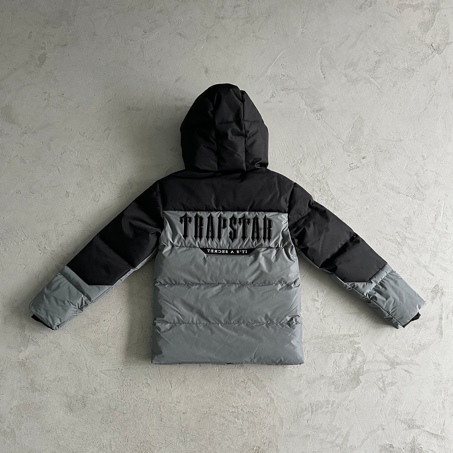 Trapstar Decoded Puffer-Grey Black Jacket