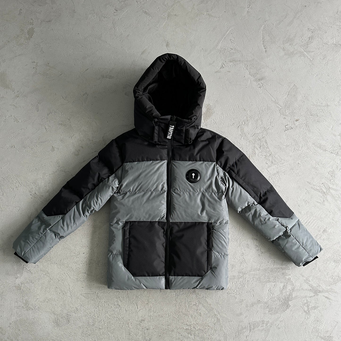 Trapstar Decoded Puffer-Grey Black Jacket