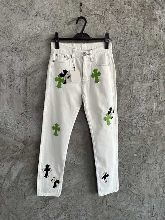 Chrome Hearts White Pantolon