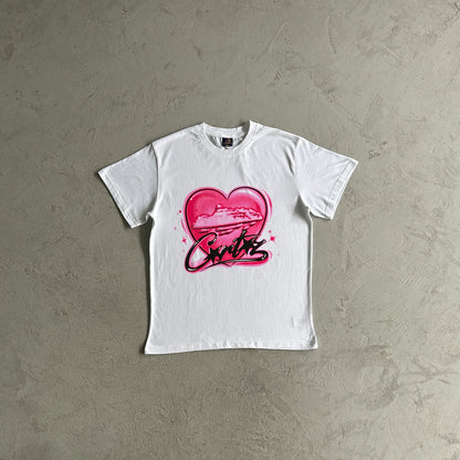 Corteiz Pink Hearts T-Shirt