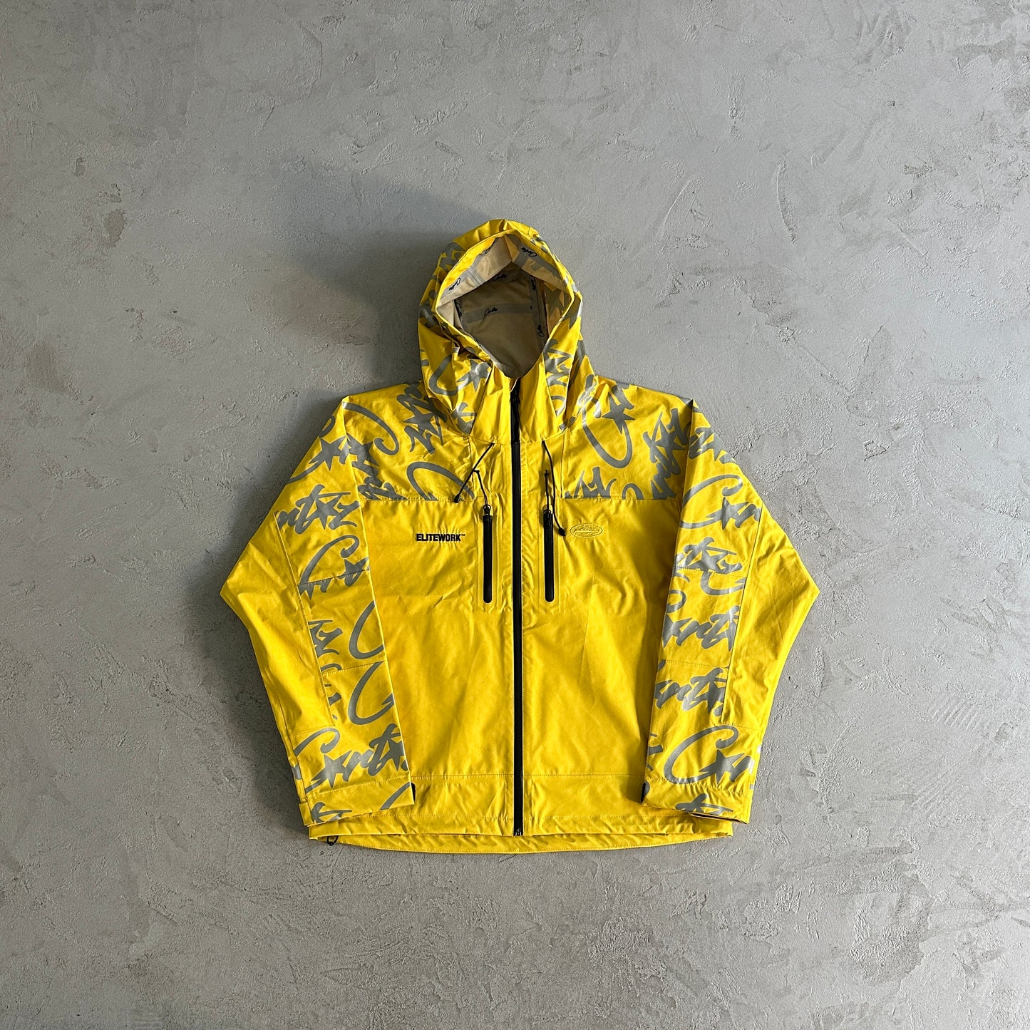 Corteiz Elitework Shell Jacket Yellow