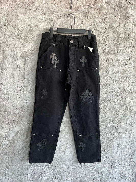 Chrome Hearts Black Pantolon