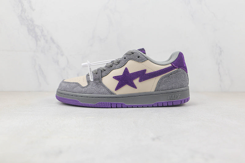 BAPE STA SK8 TO NIGO GREY/PURPLE/BEIGE